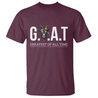 Funny Goat Lover T Shirt Motivational Quote Crowned G O A T Style - Wonder Print Shop