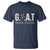 Funny Goat Lover T Shirt Motivational Quote Crowned G O A T Style - Wonder Print Shop