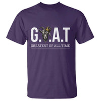 Funny Goat Lover T Shirt Motivational Quote Crowned G O A T Style - Wonder Print Shop
