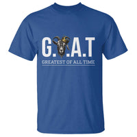 Funny Goat Lover T Shirt Motivational Quote Crowned G O A T Style - Wonder Print Shop