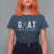 Funny Goat Lover T Shirt For Women Motivational Quote Crowned G O A T Style - Wonder Print Shop