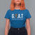 Funny Goat Lover T Shirt For Women Motivational Quote Crowned G O A T Style - Wonder Print Shop