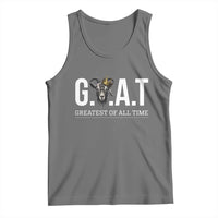 Funny Goat Lover Tank Top Motivational Quote Crowned G O A T Style - Wonder Print Shop