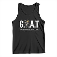 Funny Goat Lover Tank Top Motivational Quote Crowned G O A T Style - Wonder Print Shop