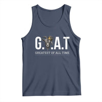 Funny Goat Lover Tank Top Motivational Quote Crowned G O A T Style - Wonder Print Shop