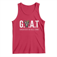 Funny Goat Lover Tank Top Motivational Quote Crowned G O A T Style - Wonder Print Shop