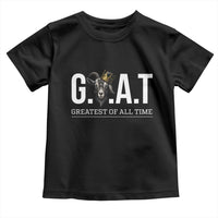 Funny Goat Lover Toddler T Shirt Motivational Quote Crowned G O A T Style - Wonder Print Shop