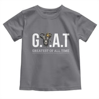 Funny Goat Lover Toddler T Shirt Motivational Quote Crowned G O A T Style - Wonder Print Shop