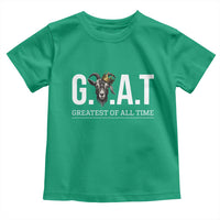 Funny Goat Lover Toddler T Shirt Motivational Quote Crowned G O A T Style - Wonder Print Shop
