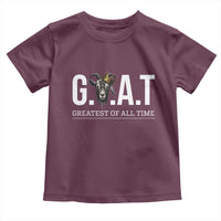 Funny Goat Lover Toddler T Shirt Motivational Quote Crowned G O A T Style - Wonder Print Shop
