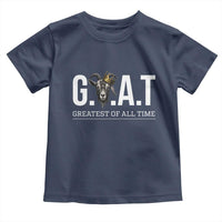 Funny Goat Lover Toddler T Shirt Motivational Quote Crowned G O A T Style - Wonder Print Shop