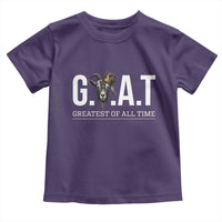 Funny Goat Lover Toddler T Shirt Motivational Quote Crowned G O A T Style - Wonder Print Shop