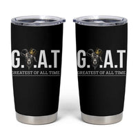 Funny Goat Lover Tumbler Cup Motivational Quote Crowned G O A T Style