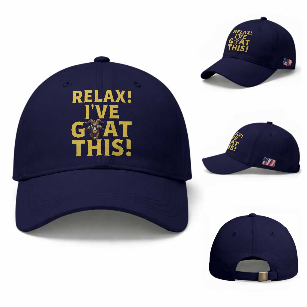 Funny Goat Humor Baseball Cap Relax I Have Goat This
