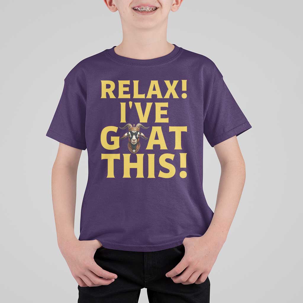 Funny Goat Humor T Shirt For Kid Relax I Have Goat This - Wonder Print Shop
