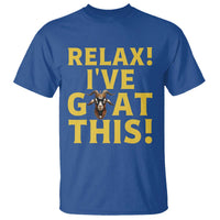 Funny Goat Humor T Shirt Relax I Have Goat This - Wonder Print Shop