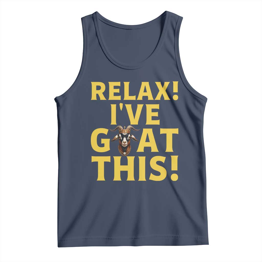 Funny Goat Humor Tank Top Relax I Have Goat This - Wonder Print Shop