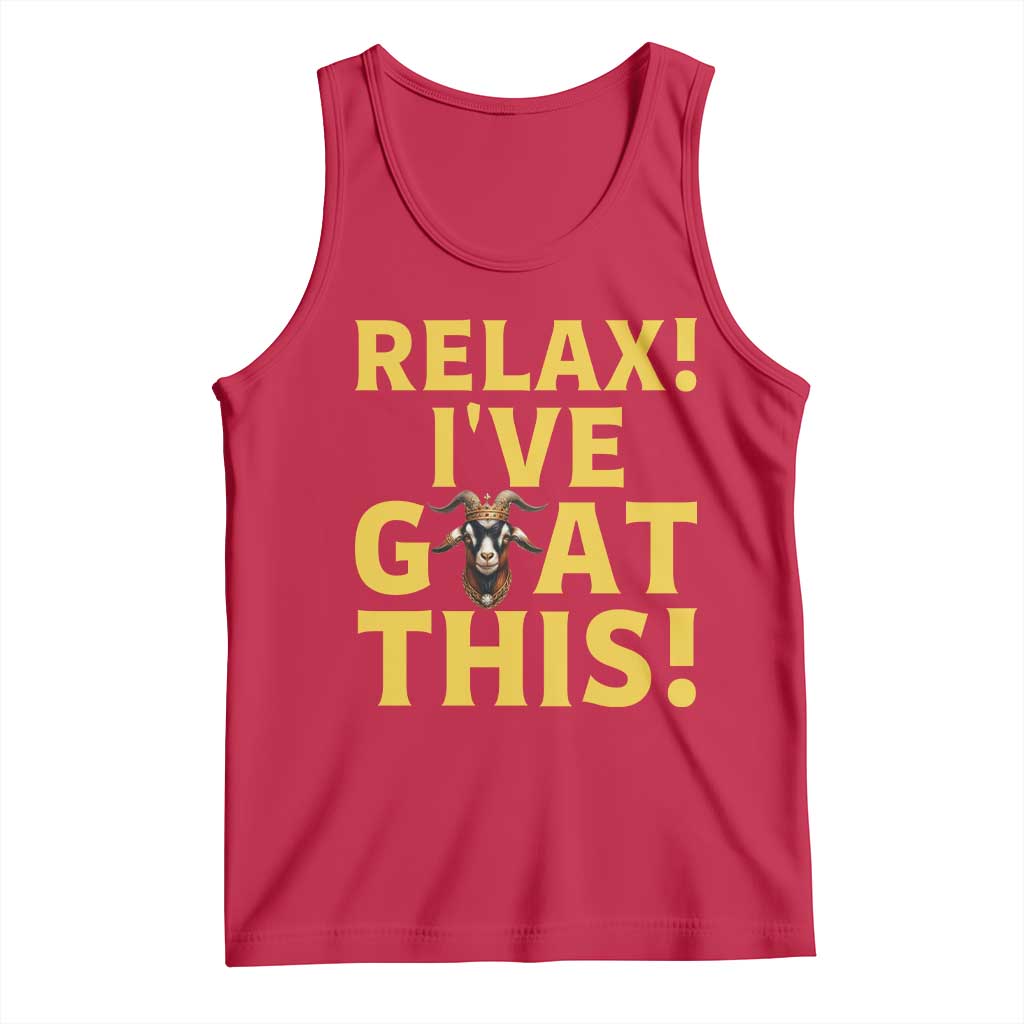 Funny Goat Humor Tank Top Relax I Have Goat This - Wonder Print Shop