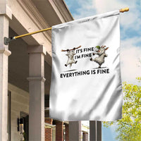 It Is Fine I Am Fine Everything Is Fine Garden Flag Funny Goat Lover Gift - Wonder Print Shop