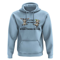 It Is Fine I Am Fine Everything Is Fine Hoodie Funny Goat Lover Gift - Wonder Print Shop