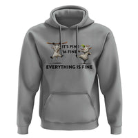 It Is Fine I Am Fine Everything Is Fine Hoodie Funny Goat Lover Gift - Wonder Print Shop