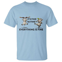 It Is Fine I Am Fine Everything Is Fine T Shirt Funny Goat Lover Gift - Wonder Print Shop