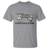 It Is Fine I Am Fine Everything Is Fine T Shirt Funny Goat Lover Gift - Wonder Print Shop