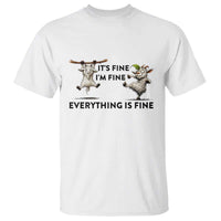 It Is Fine I Am Fine Everything Is Fine T Shirt Funny Goat Lover Gift - Wonder Print Shop