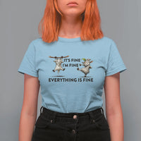 It Is Fine I Am Fine Everything Is Fine T Shirt For Women Funny Goat Lover Gift - Wonder Print Shop
