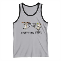It Is Fine I Am Fine Everything Is Fine Tank Top Funny Goat Lover Gift - Wonder Print Shop