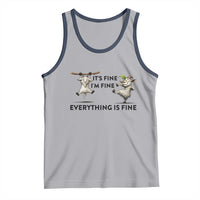 It Is Fine I Am Fine Everything Is Fine Tank Top Funny Goat Lover Gift - Wonder Print Shop