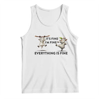 It Is Fine I Am Fine Everything Is Fine Tank Top Funny Goat Lover Gift - Wonder Print Shop