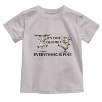 It Is Fine I Am Fine Everything Is Fine Toddler T Shirt Funny Goat Lover Gift - Wonder Print Shop