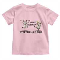It Is Fine I Am Fine Everything Is Fine Toddler T Shirt Funny Goat Lover Gift - Wonder Print Shop
