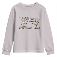 It Is Fine I Am Fine Everything Is Fine Youth Sweatshirt Funny Goat Lover Gift - Wonder Print Shop