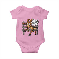Funny Goat Baby Onesie It Is Fine I Am Fine Everything Is Fine - Wonder Print Shop