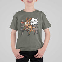 Funny Goat T Shirt For Kid It Is Fine I Am Fine Everything Is Fine - Wonder Print Shop