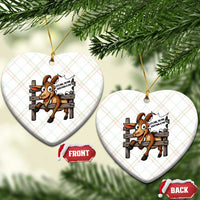 Funny Goat Ceramic Ornament It Is Fine I Am Fine Everything Is Fine - Wonder Print Shop