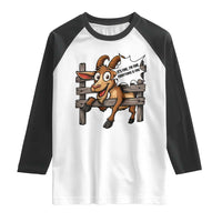Funny Goat Raglan Shirt It Is Fine I Am Fine Everything Is Fine - Wonder Print Shop