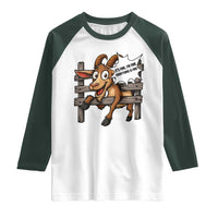 Funny Goat Raglan Shirt It Is Fine I Am Fine Everything Is Fine - Wonder Print Shop