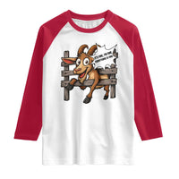 Funny Goat Raglan Shirt It Is Fine I Am Fine Everything Is Fine - Wonder Print Shop