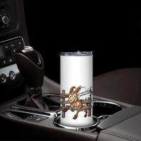 Funny Goat Skinny Tumbler It Is Fine I Am Fine Everything Is Fine