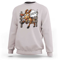 Funny Goat Sweatshirt It Is Fine I Am Fine Everything Is Fine - Wonder Print Shop