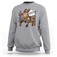 Funny Goat Sweatshirt It Is Fine I Am Fine Everything Is Fine - Wonder Print Shop