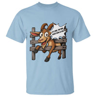 Funny Goat T Shirt It Is Fine I Am Fine Everything Is Fine - Wonder Print Shop