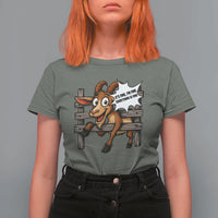 Funny Goat T Shirt For Women It Is Fine I Am Fine Everything Is Fine - Wonder Print Shop