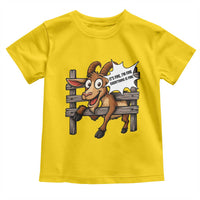 Funny Goat Toddler T Shirt It Is Fine I Am Fine Everything Is Fine - Wonder Print Shop
