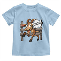 Funny Goat Toddler T Shirt It Is Fine I Am Fine Everything Is Fine - Wonder Print Shop
