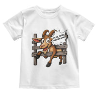 Funny Goat Toddler T Shirt It Is Fine I Am Fine Everything Is Fine - Wonder Print Shop