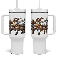 Funny Goat Tumbler With Handle It Is Fine I Am Fine Everything Is Fine